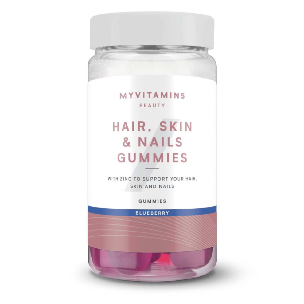 Myvitamins Hair Skin & Nails Supplement Gummies, Blueberry - 120 Count