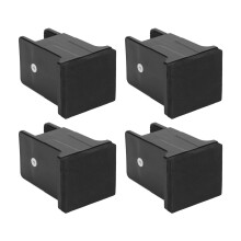 Black Furniture Risers with Screw Clamp 4pcs