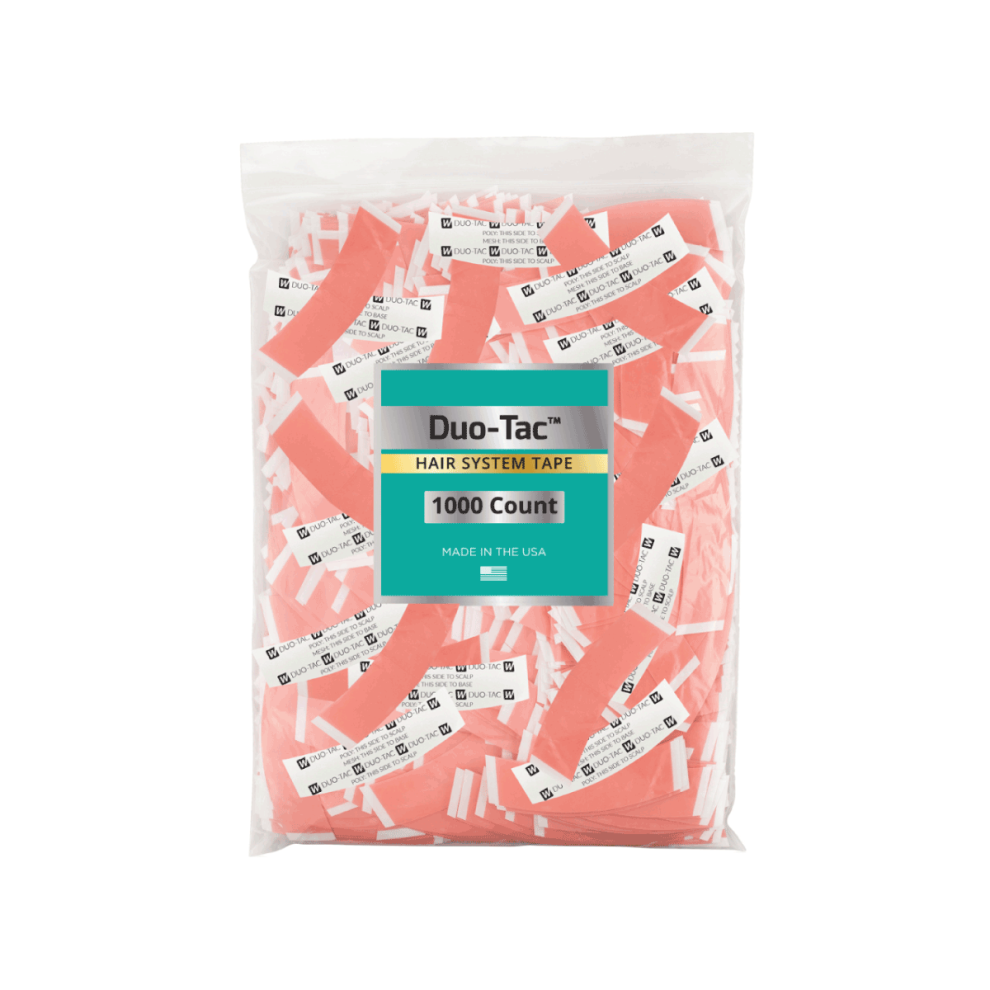 Walker Tape Unisex Clear Duo-Tac Tape Contours - C, 1000 Pack