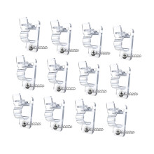 Pack of 12 Durable Cable Fixer Clips and Screws Set for-Clear