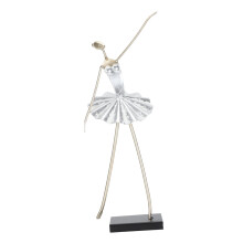 Sculpted Iron Ballet Figure Decor