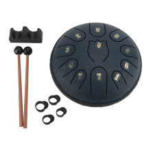 Navy Blue 11 Note Outdoor Rain Drum 6 Inch