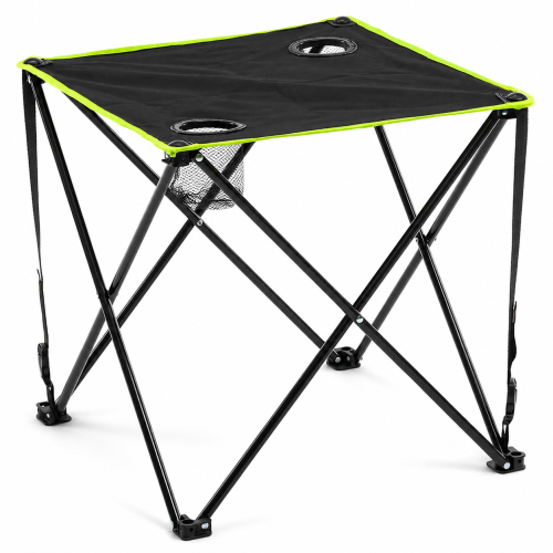 True Face Folding Camping Table with Cup Holders 1