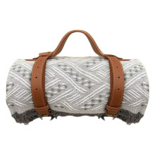 General 180x130cm Outdoor Blanket even And basis-white gray