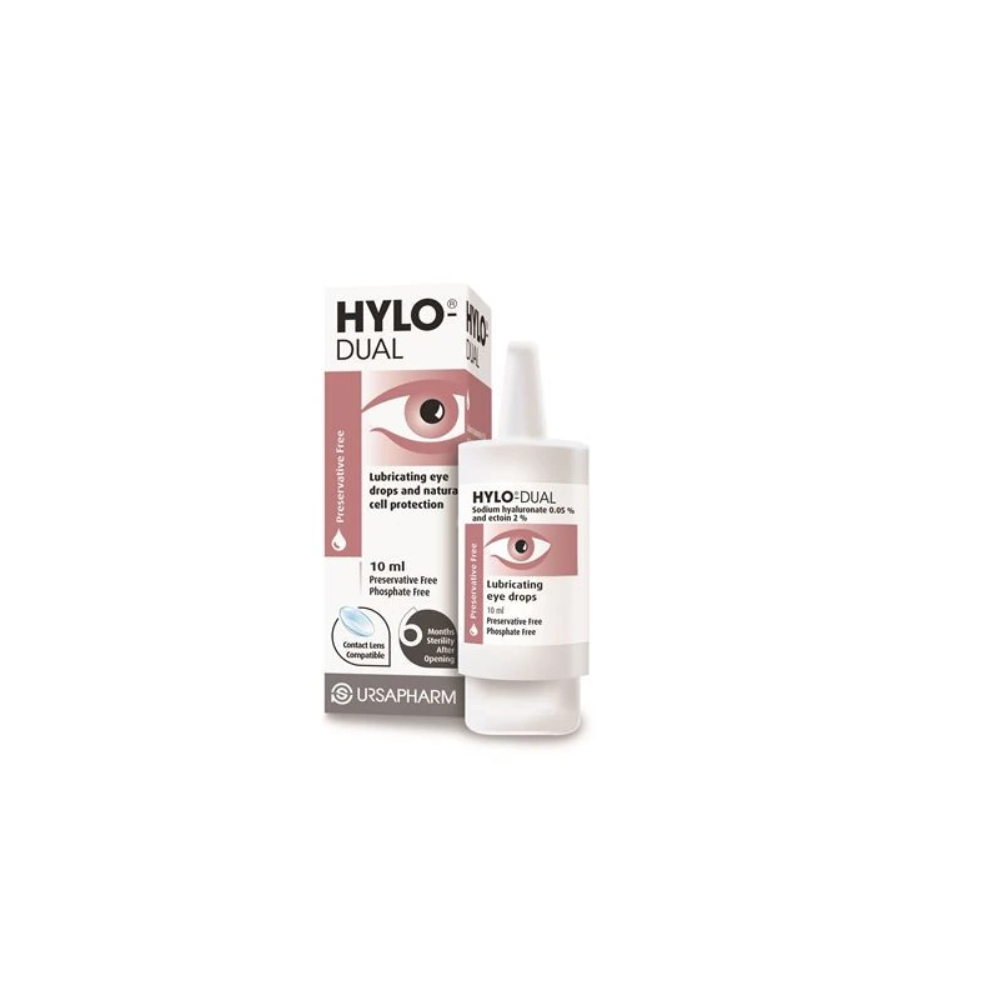 Hylo -Dual Eye Drops 10 Ml Hydration & Allergy Relief For Irritated Eyes