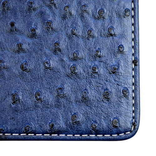 On Par Premium Ostrich Golf Scorecard Holder - Navy / Grey 1