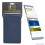 On Par Premium Ostrich Golf Scorecard Holder - Navy / Grey 8