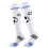 1 Pair Children's Athletic Socks With Nonslip Elastic-White S 1