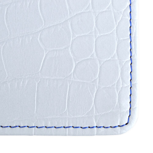 On Par Premium Croc Golf Scorecard Holder - White / Blue 2