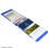 On Par Premium Croc Golf Scorecard Holder - White / Blue 2