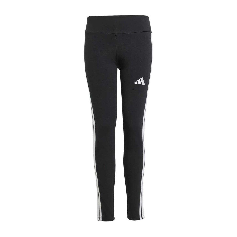 Adidas Girls Essentials 3 Stripes Leggings Black