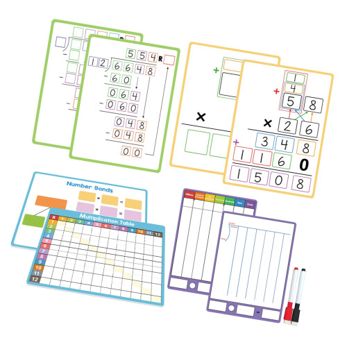 Easy To Clean Surfaces Writing Sheet-Multiplication and d