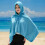 Breathable Sun Protective Poncho Swimming Bath Towel-Orange 6