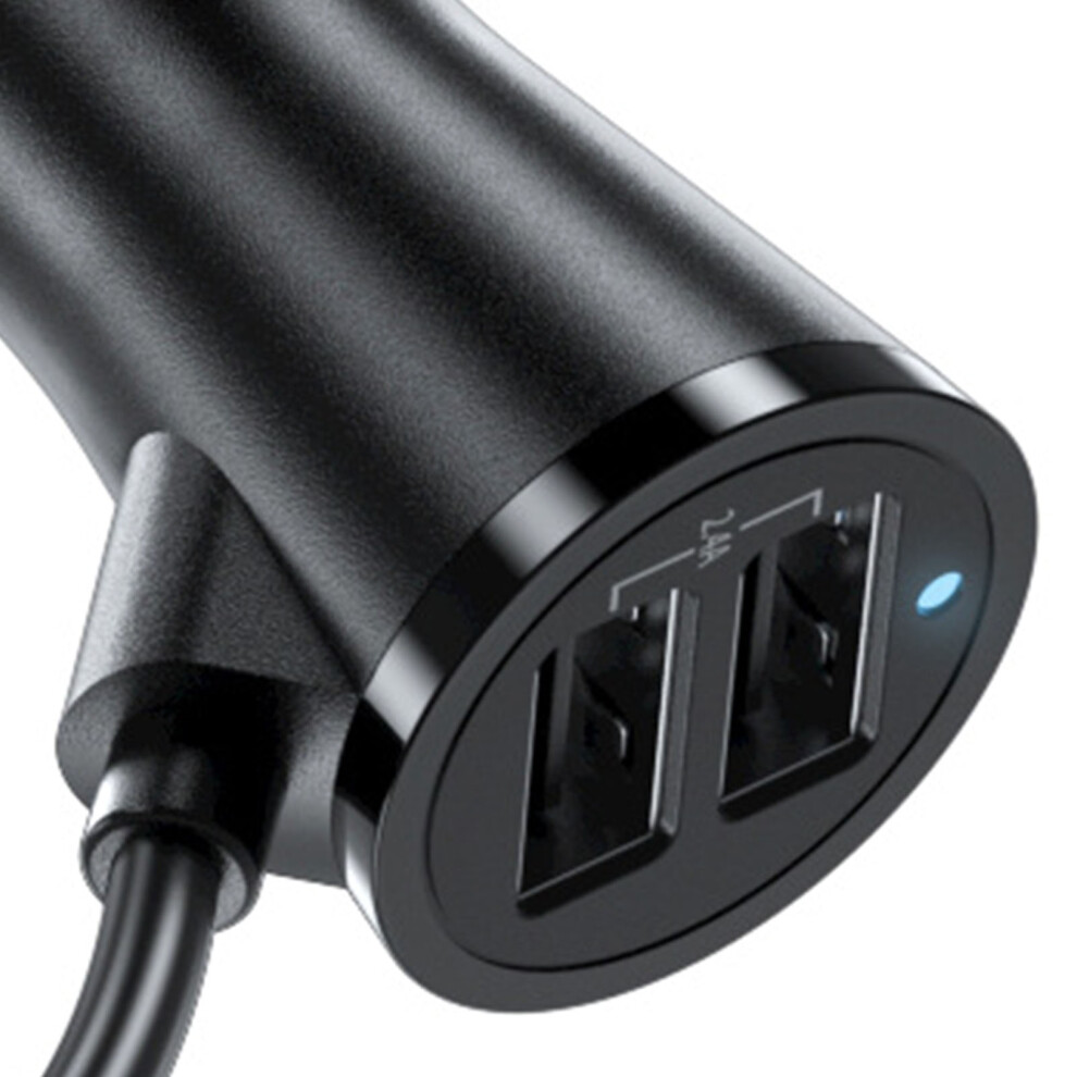 Car Usb Charger Qc3.0 4 Ports With Light 7444352481347