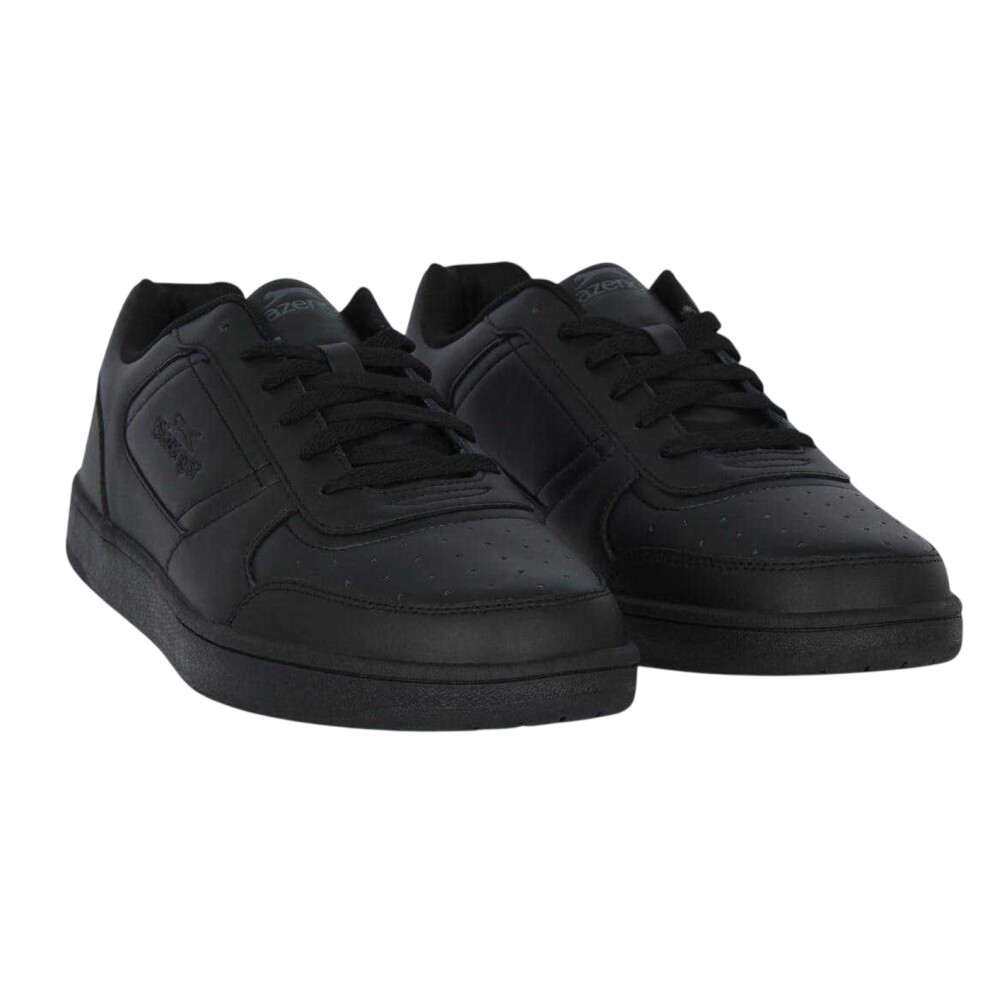 Slazenger (10 Uk, ) Mens Tower Leather Low Trainers Black