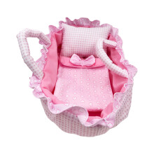 Petit panier de couchage pour poupée, pour jeu imaginatif-rose A