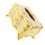 Gold White Rose Tissue Box Cover Luxury 1
