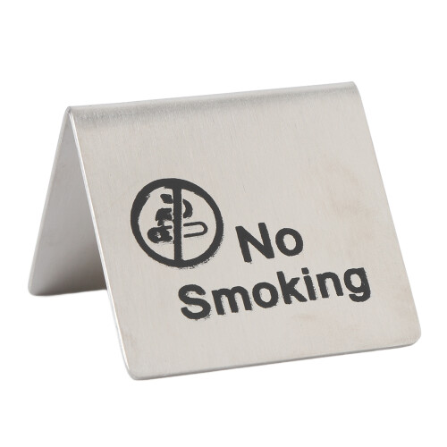 2 Pack No Smoking Tent Signs for Desks