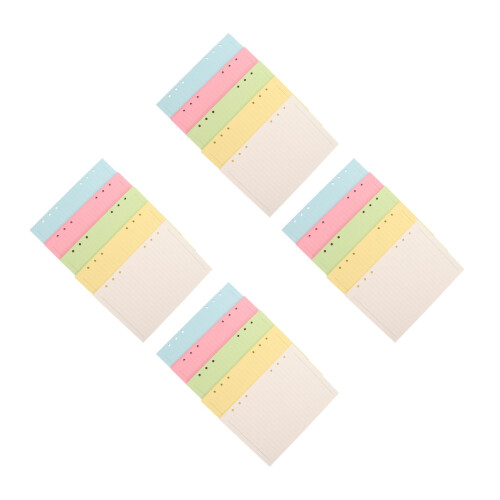 400 Perforé A5 Coloré Ligné Pour Réutilisable