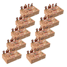 Fesstive Treat Containers 3D Animal Design-brown wrapping paper