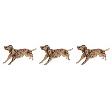 3Pièces 3D Puzzle Chien En Bois Khaki Pour Enfants Décoration