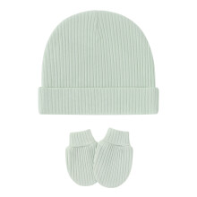 Baby Beanies Hats Nursery Hat and Winter Gloves-Light Green
