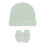 Winter Cap Gloves No Scratch Set Beanies Hats-Light Green 1