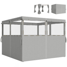 Laterales para Carpa Gris 300 x 198 cm
