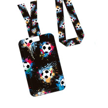 Retractable Badge Holder With Removable Neck Strap And Card-3