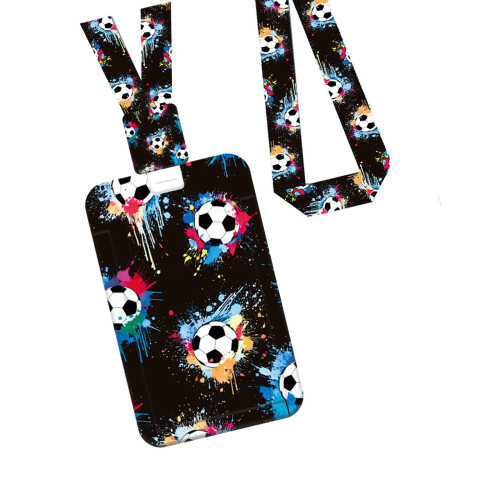 Retractable Badge Holder With Removable Neck Strap And Card-3