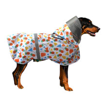 Reflective Rainwear Body Cover Rain Gear for Puppy Dog-White M