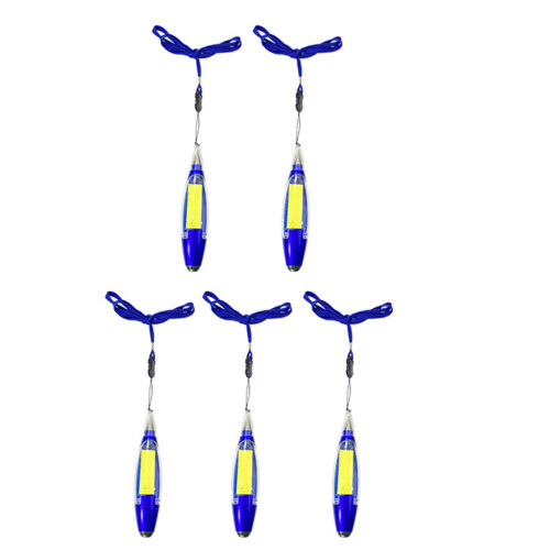 5Pc Multifunctional Ballpoint Pen with Light Note Paper-Blue