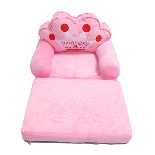 Kids Pink Foldable Armrest Sofa