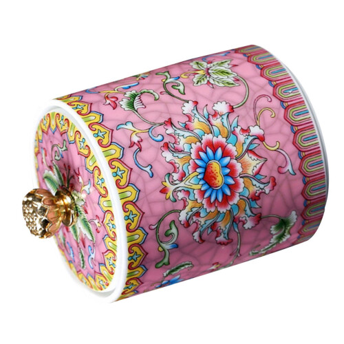 2Stk Keramik Teedose Rosa Langlebig Mit Praktischem Deckel