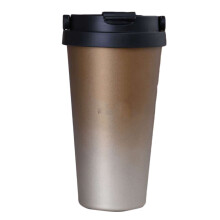 500Ml Doppelwand Becher Gold, Hitzeschutz, Stabiler Stand