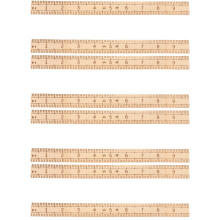 8Stk Holz Schneiderlineal Orange Leicht Kompakt Für &