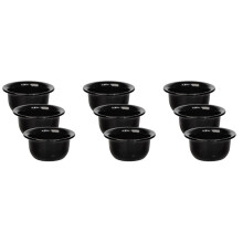 9Stk Schwarze Haushalts Rasier-Schalen Für Männer Portable Nutzung