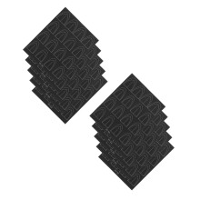 10Feuilles Pochoirs Ongles French Tip Noir Papier Pour