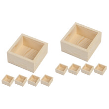 10Stk Handgefertigte Kiefernholz Box Praktisch Für Schmuck