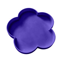 Jewelry Tray Flower Shaped Trinket Dish Rings Holder-Purple