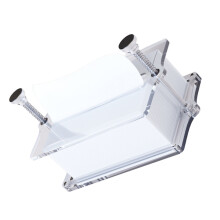 Eleganter Papierständer aus Acryl mit Höhenverstellung für den