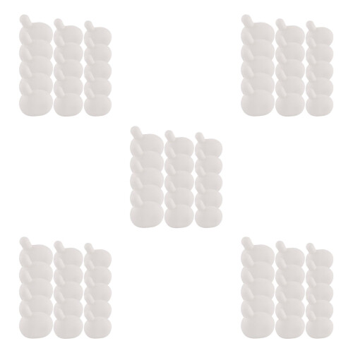 75Pcs White Silicone Bubble Insert Props for DIY Craft