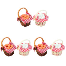 6St Miniatuur Mandjes En Eierornamenten Voor Huis En Speelgoed