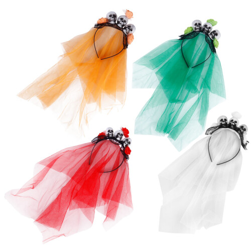 8St En Hoofdband Met Mesh Sluier Halloween
