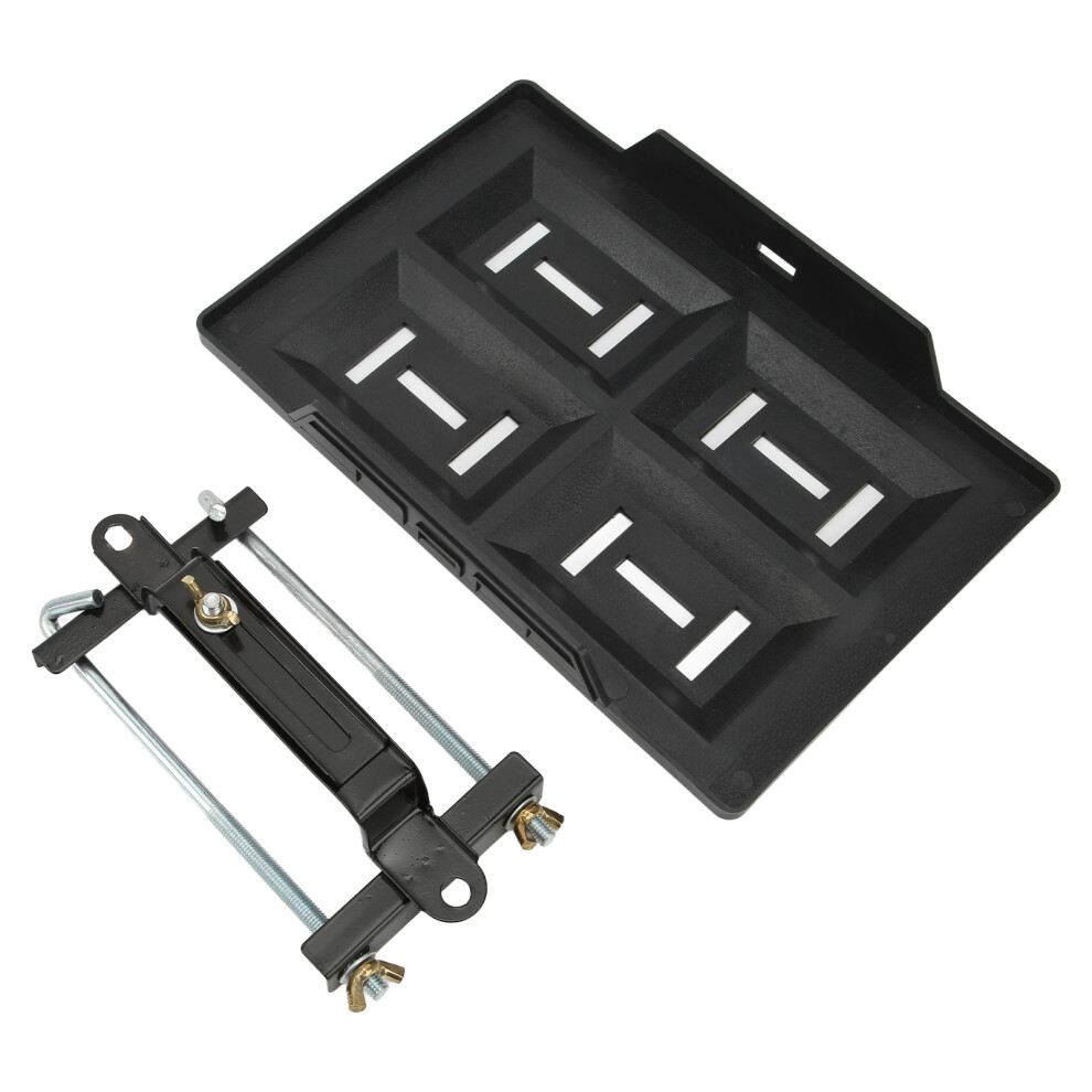 Sturdy Car Battery Hold Down Set With Tray 7444352494309