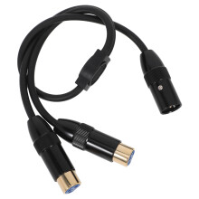 1M Câble Y Microphone Xlr À Double Transmission