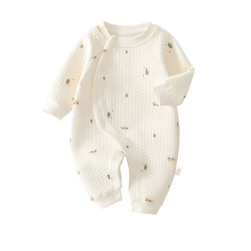 Bodysuit Newborns 3 Layers Romper-car tree 9 to 12 months