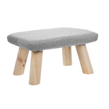1Tabouret Bois Polyvalent Coussiné Pour Yoga, Et Détente