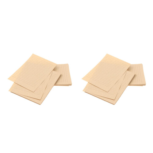100Feuilles Ligné Kraft Vintage Style Lettres Marron