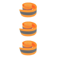 3Rolls Easy Sew Reflective Tape Orange Polyester Outdoor Warning Strip